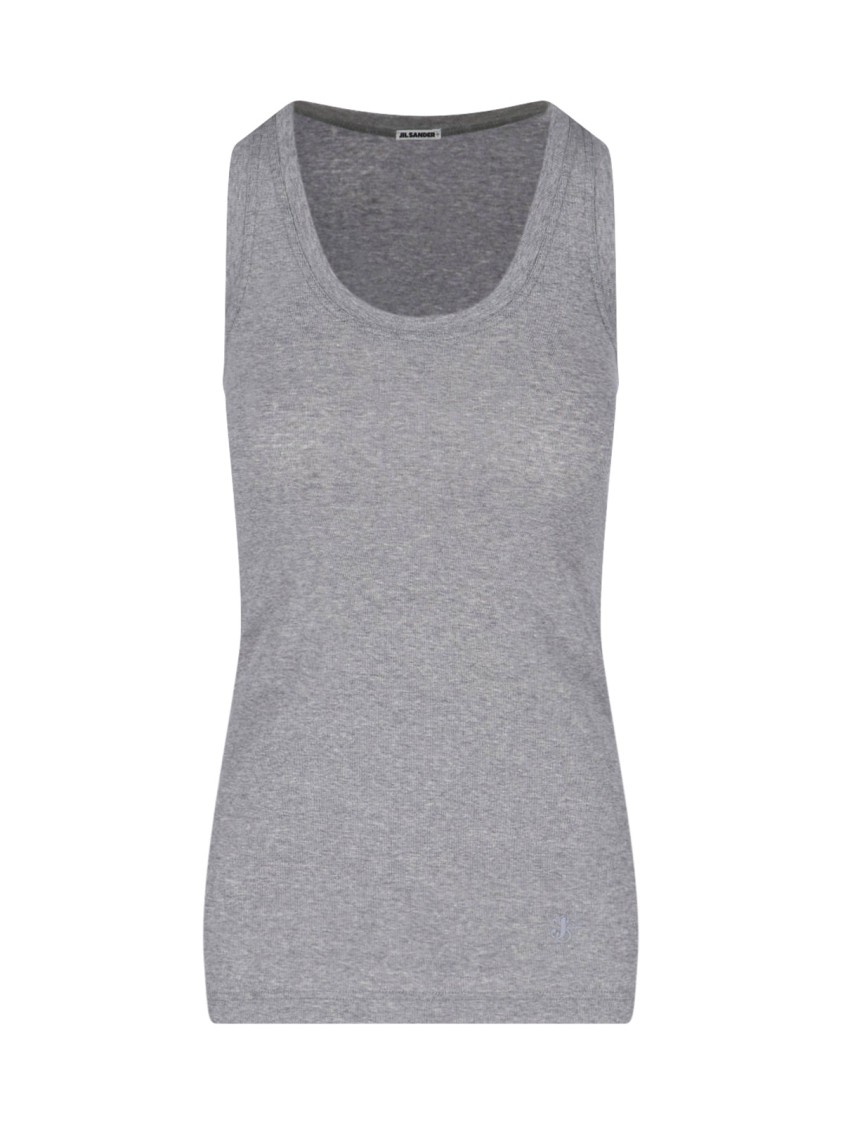 Shop Jil Sander 3-pack Tank Tops – White/beige/grey