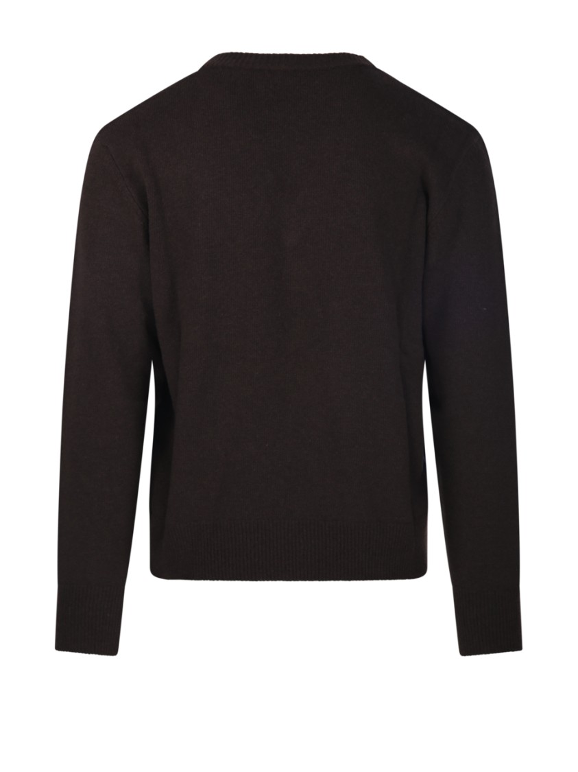 Officine Generale Manolo Sweater In Brown