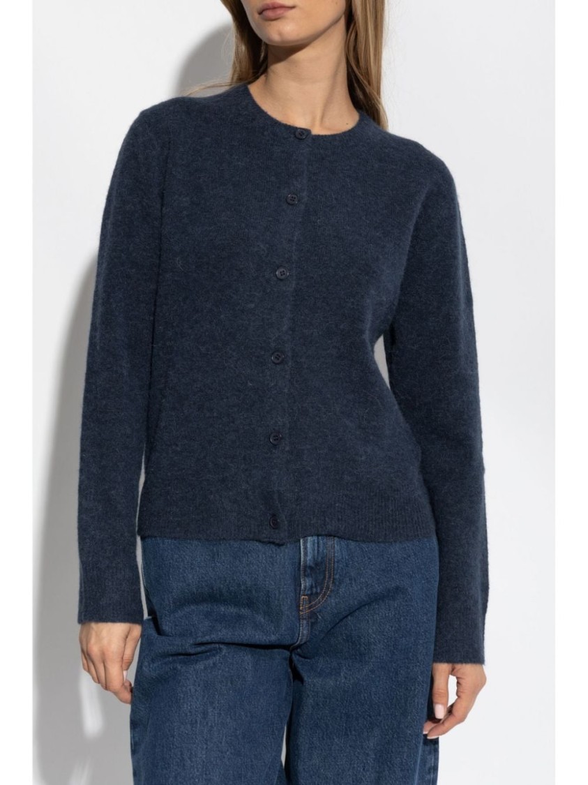 Samsoe & Samsoe Samsoe Samsoe Nor Short Cardigan In Blue