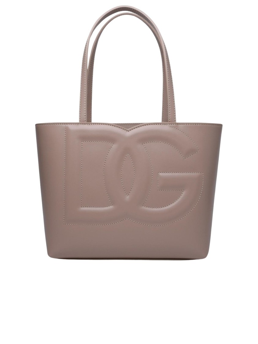 DOLCE&GABBANA＊スモールBAG（SHOPPING BAG IN CALF LEATHER） Dolce & Gabbana Small Sicily Logo Shopping Bag