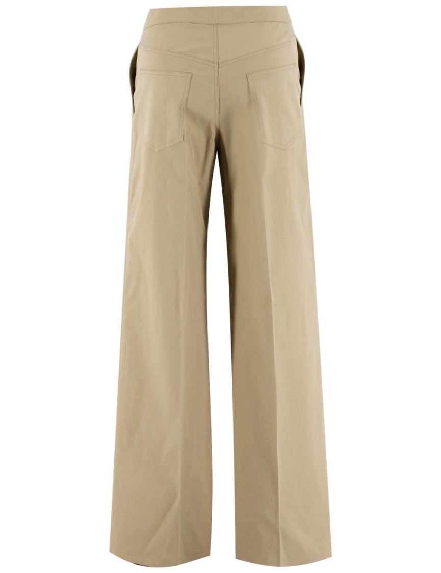 Etro Wide-leg Trousers With High Waist In Neutrals