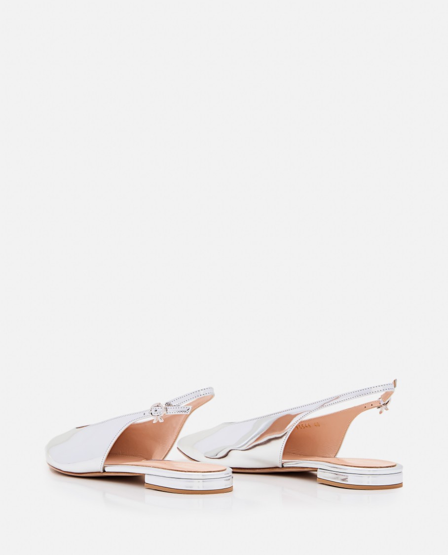 Shop Gianvito Rossi G95546 Slingback In White