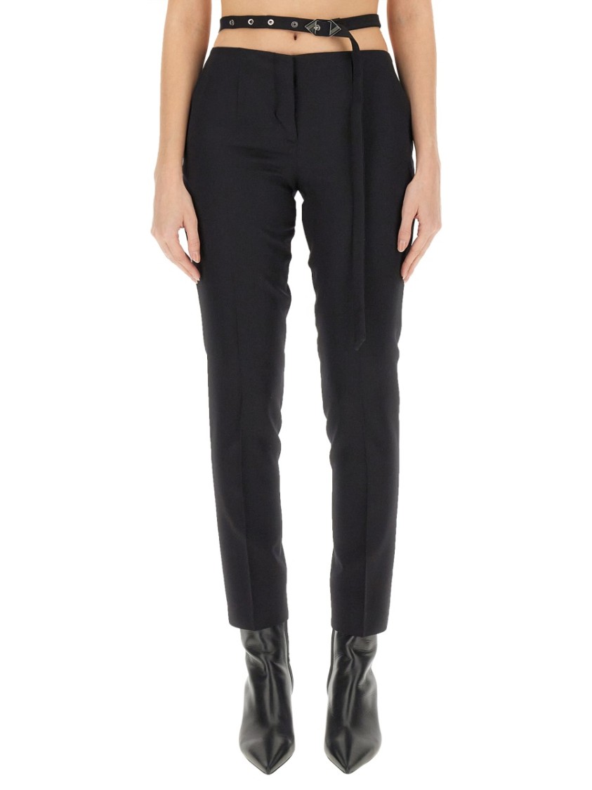 Attico The Ruby Cut Out Detailed Halterneck In Black