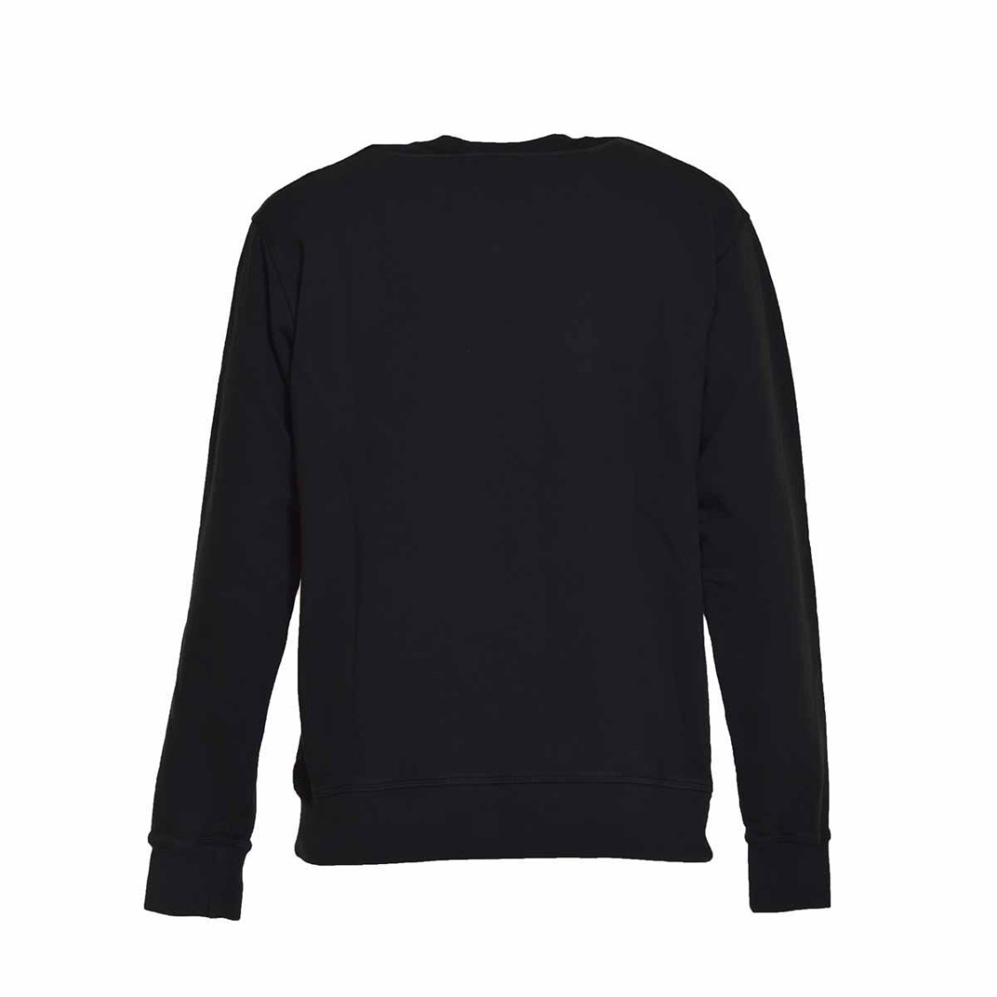 Dsquared2 Cotton Crewneck Sweater With Ribbed Hem In Black