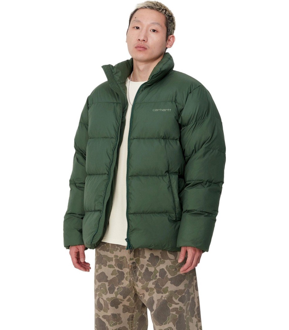 Carhartt Wip Springfield Sycamore Tree Padded Jacket In Green