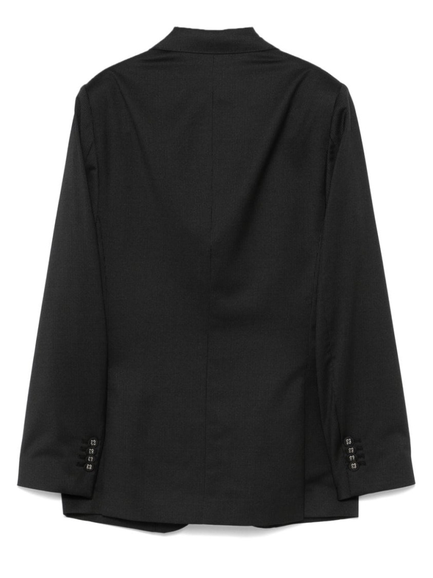 OFFICINE GENERALE OFFICINE GENERALE BLACK VIRGIN WOOL TROUSERS