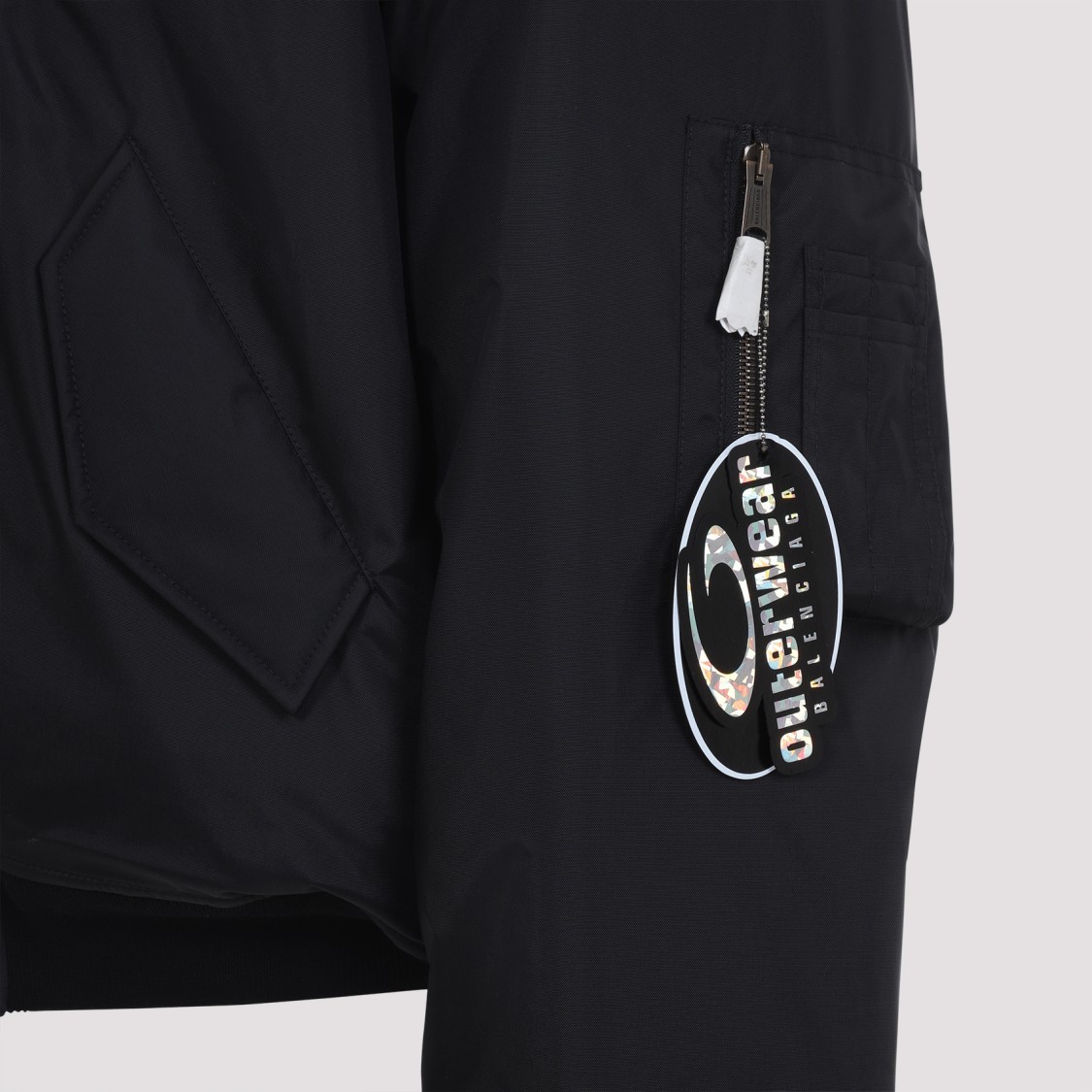 Balenciaga Bomber Jacket In Technical Fabric In Black