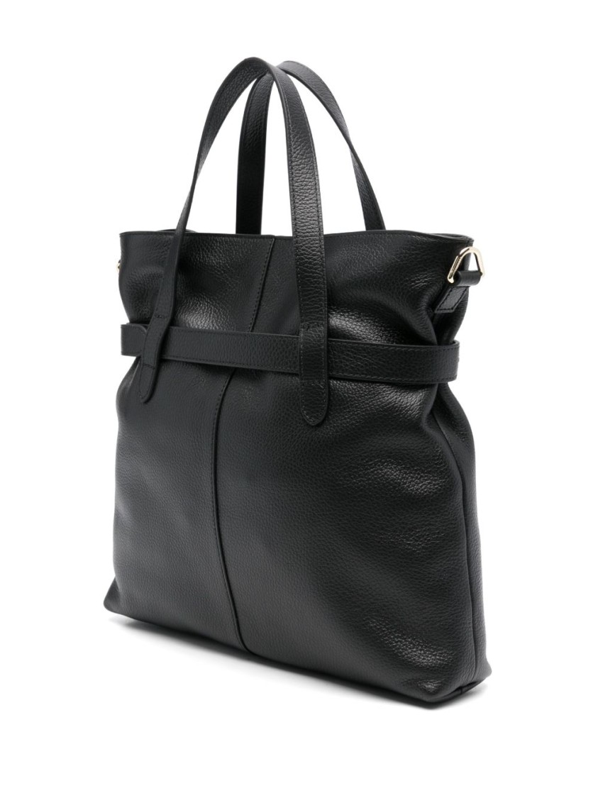 Shop Coccinelle Textured Leather Tote Bag