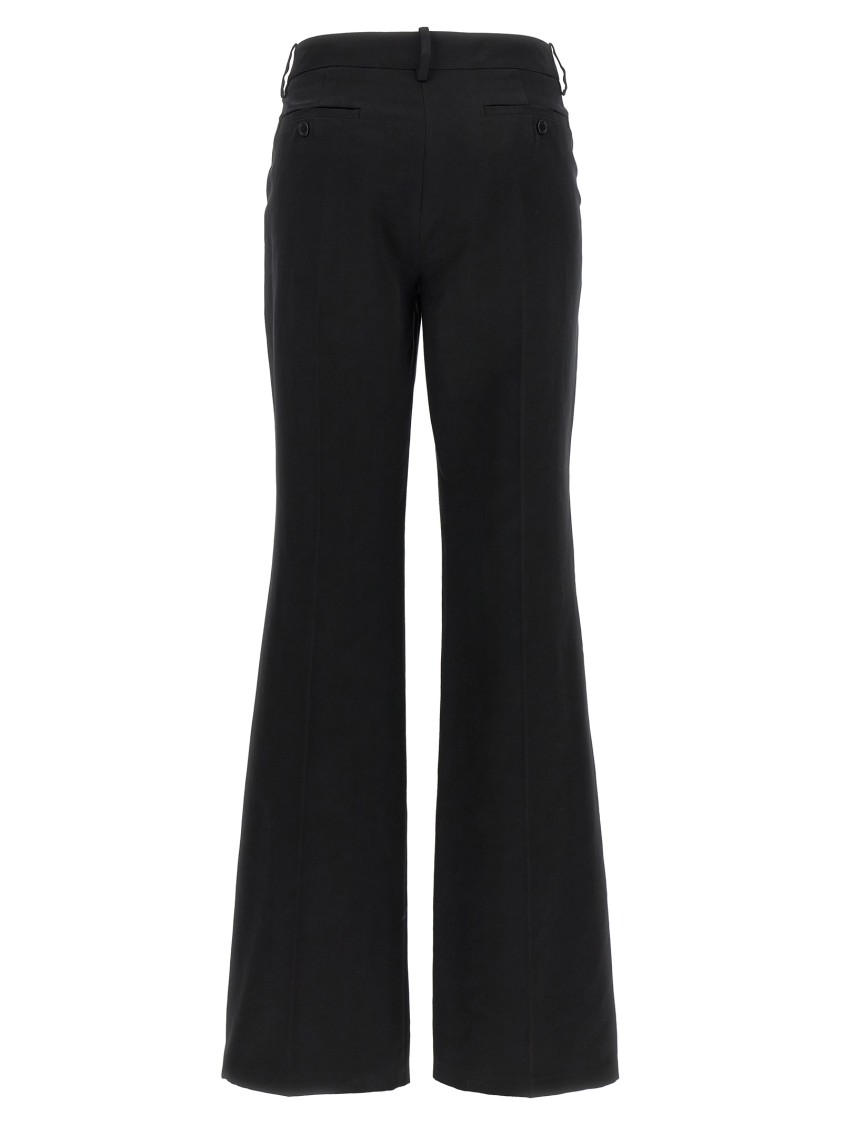 パンツ Magda Butrym Slightly Shiny Straight-Leg Pants With Pleat Magda Butrym Slightly Shiny -Leg Pants With Pleat Detail