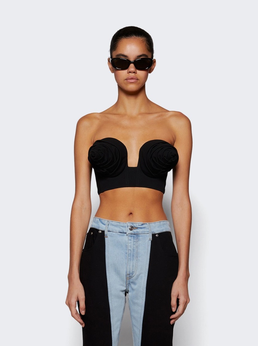 JEAN PAUL GAULTIER JEAN PAUL GAULTIER CONICAL CUP BRA TOP BLACK 
