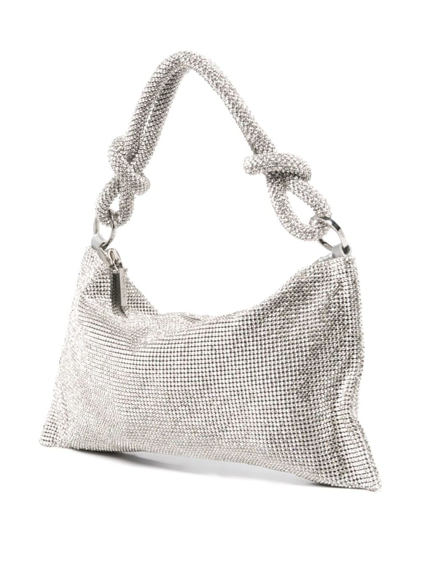 CULT GAIA CULT GAIA HERA BAG WITH HIGH-SHINE FINISH AND KNOT DETAIL 