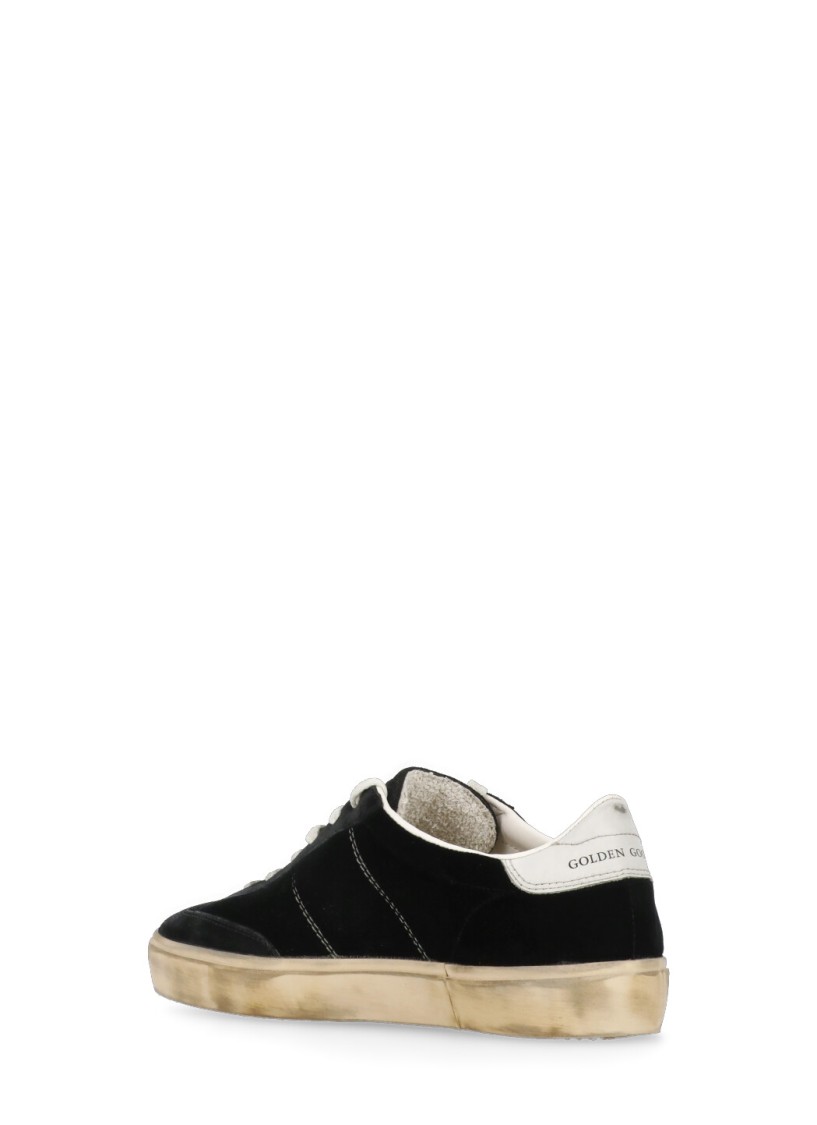 Shop Golden Goose Black Soul Stars Sneakers