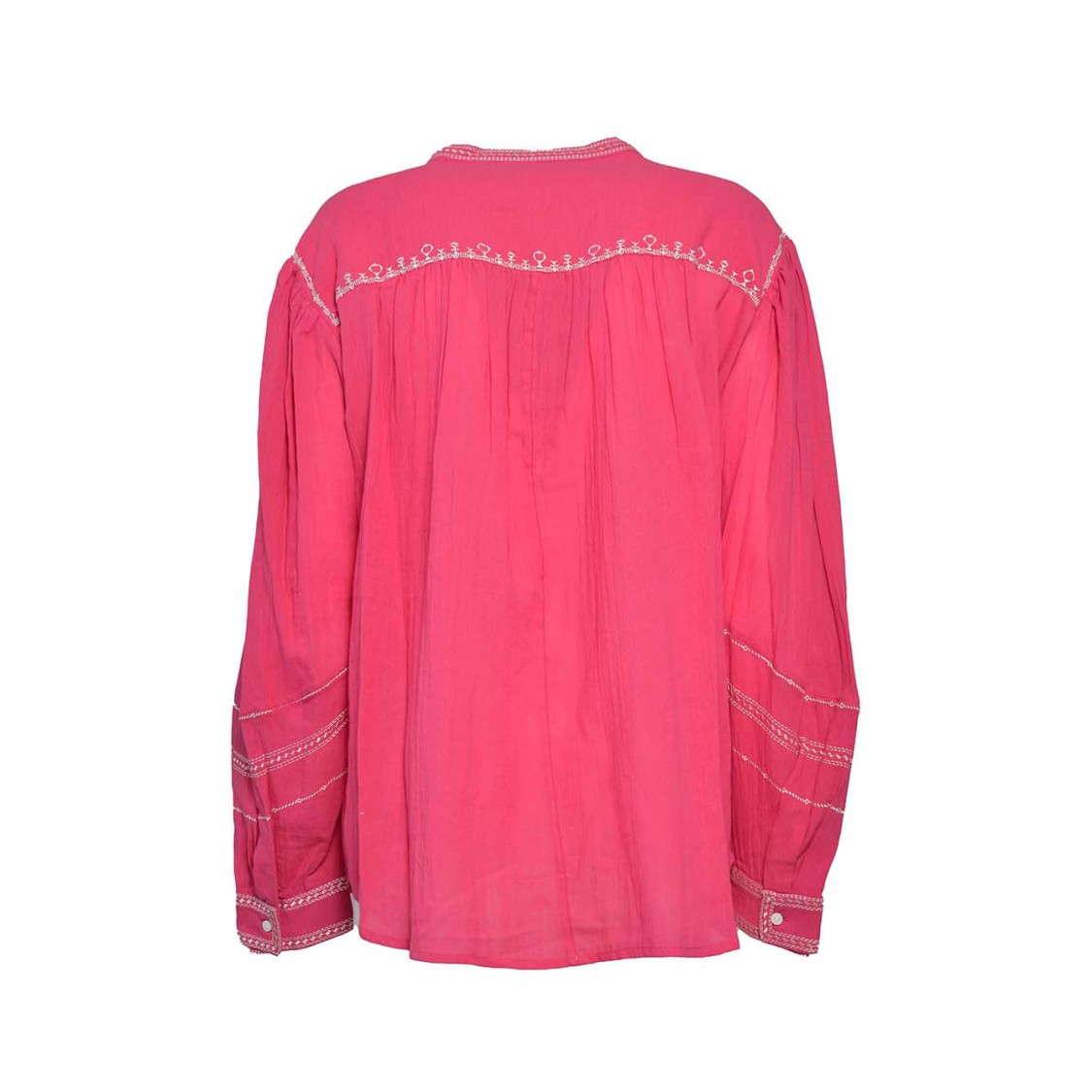 ISABEL MARANT ÉTOILE ISABEL MARANT ÉTOILE PELSON BLOUSE IN EMBROIDERED COTTON FUCHSIA