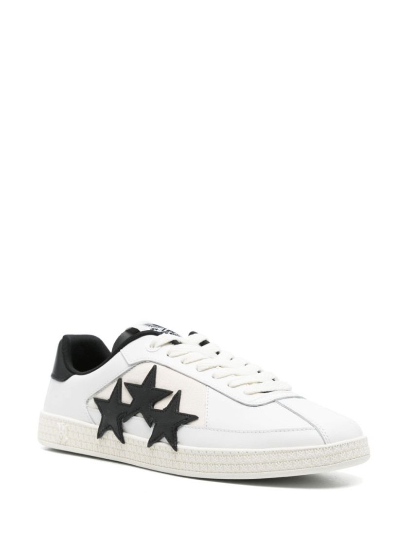 Amiri Pacific Low Top Sneaker With Star Patches In White