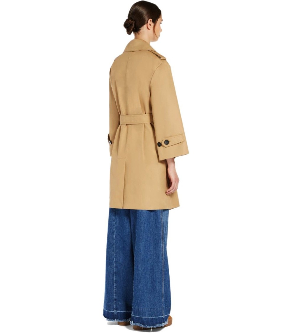 Shop Max Mara Elodia Beige Trench In Brown
