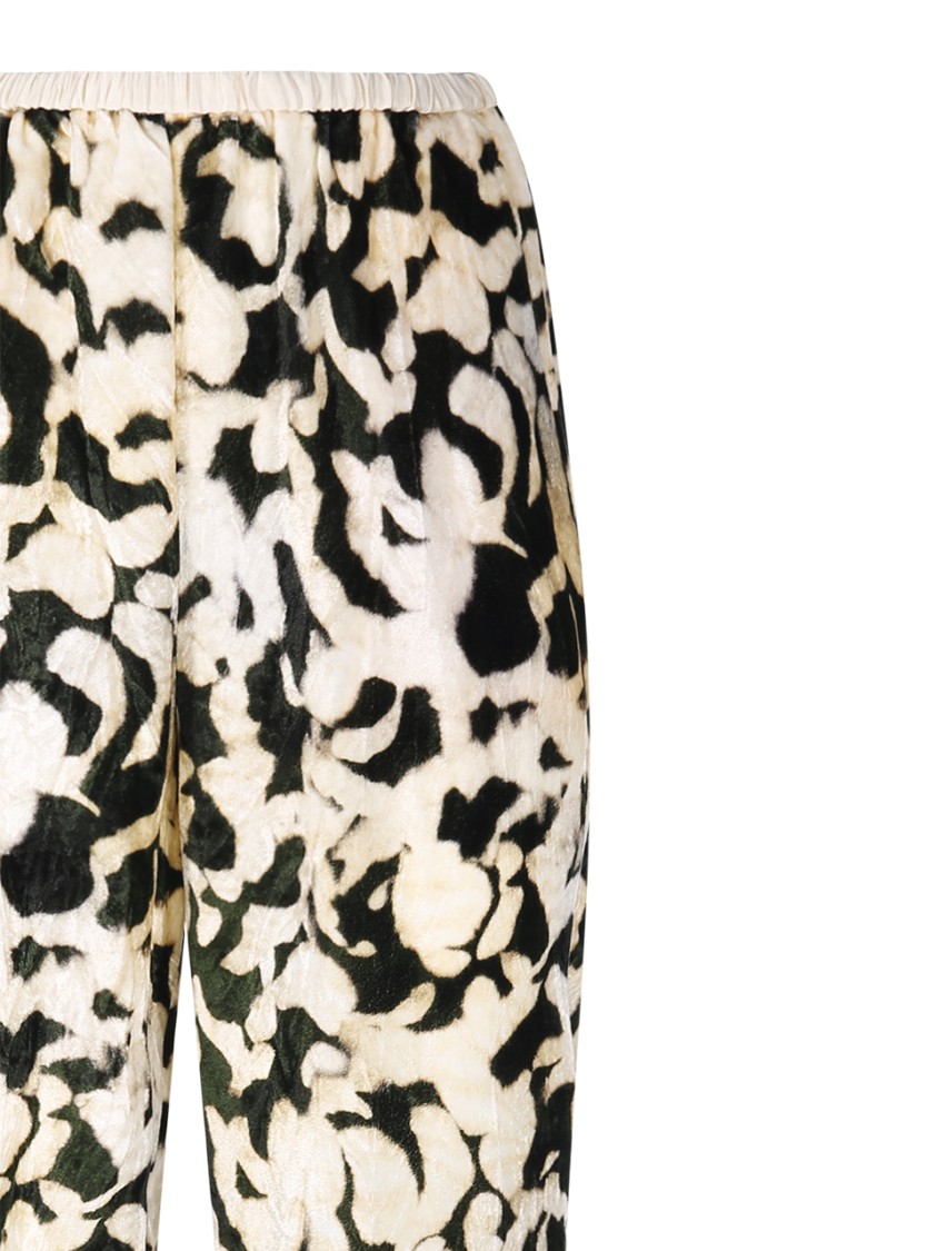 Shop Forte Forte Rose Alchemy Flared Pant In Green