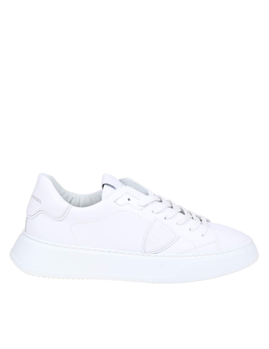 【関税&送料込】Philippe Model Low Sneaker Temple Temple Sneakers: Woman's White Shoes | Philippe Model Paris