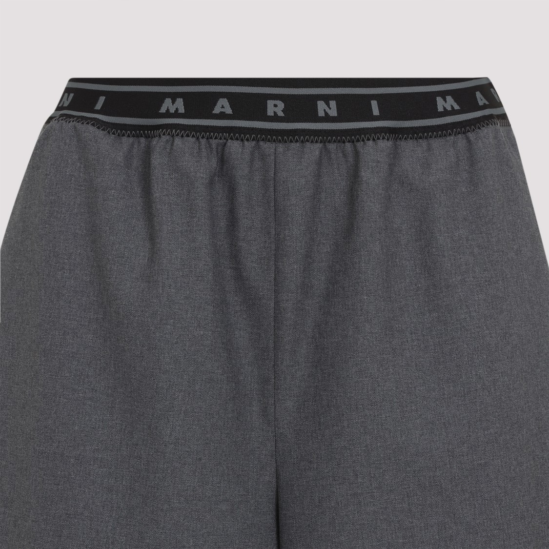 Marni Graphite Grey Virgin Wool Pants In Gray