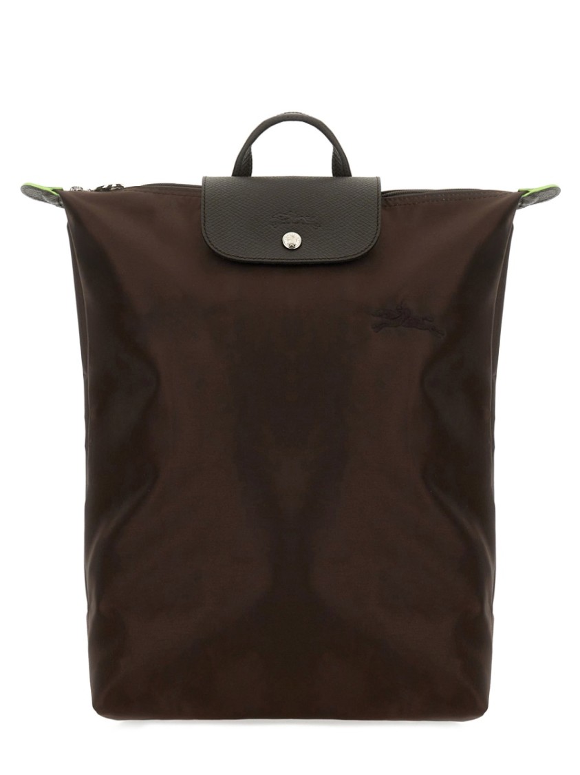 Longchamp "m Le Pliage" Backpack In Brown