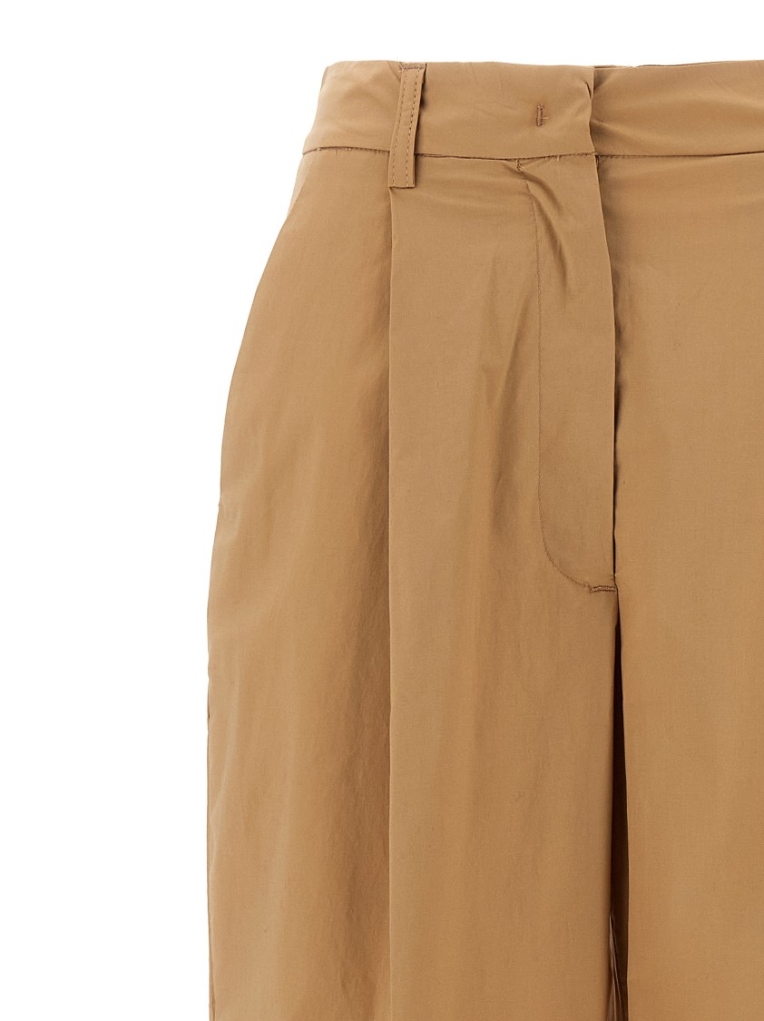 The Latest Slightly Wide Straight Leg Neutrals Trousers In Nude
