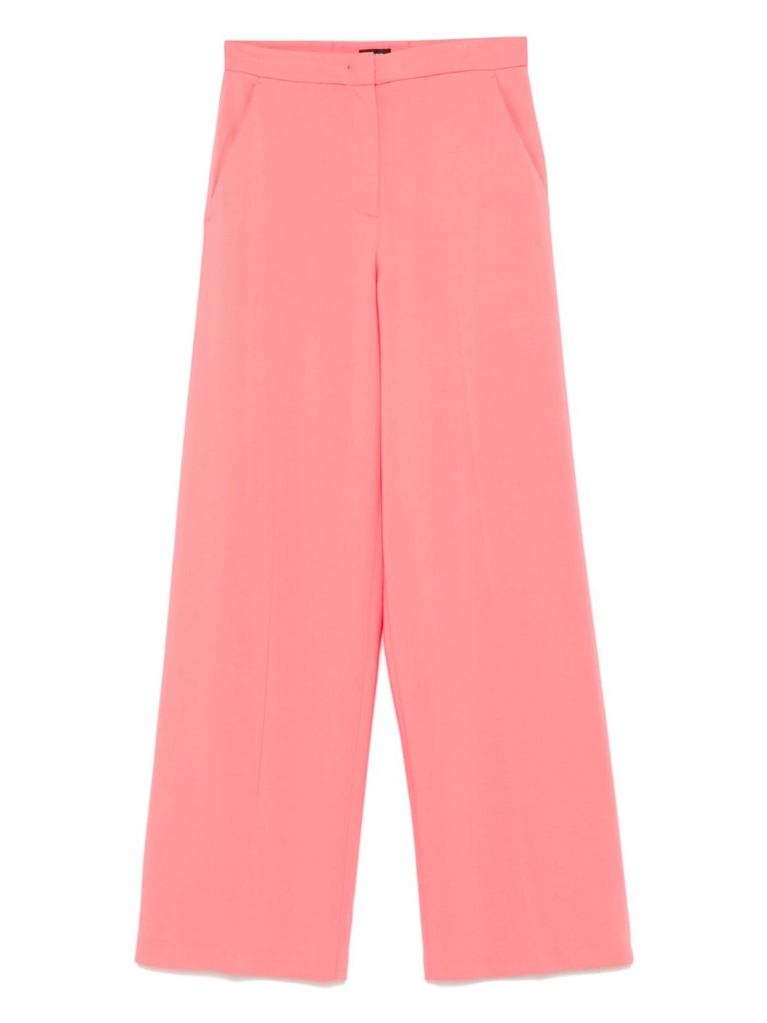 Pinko Wide-leg Trousers With Concealed Fastening