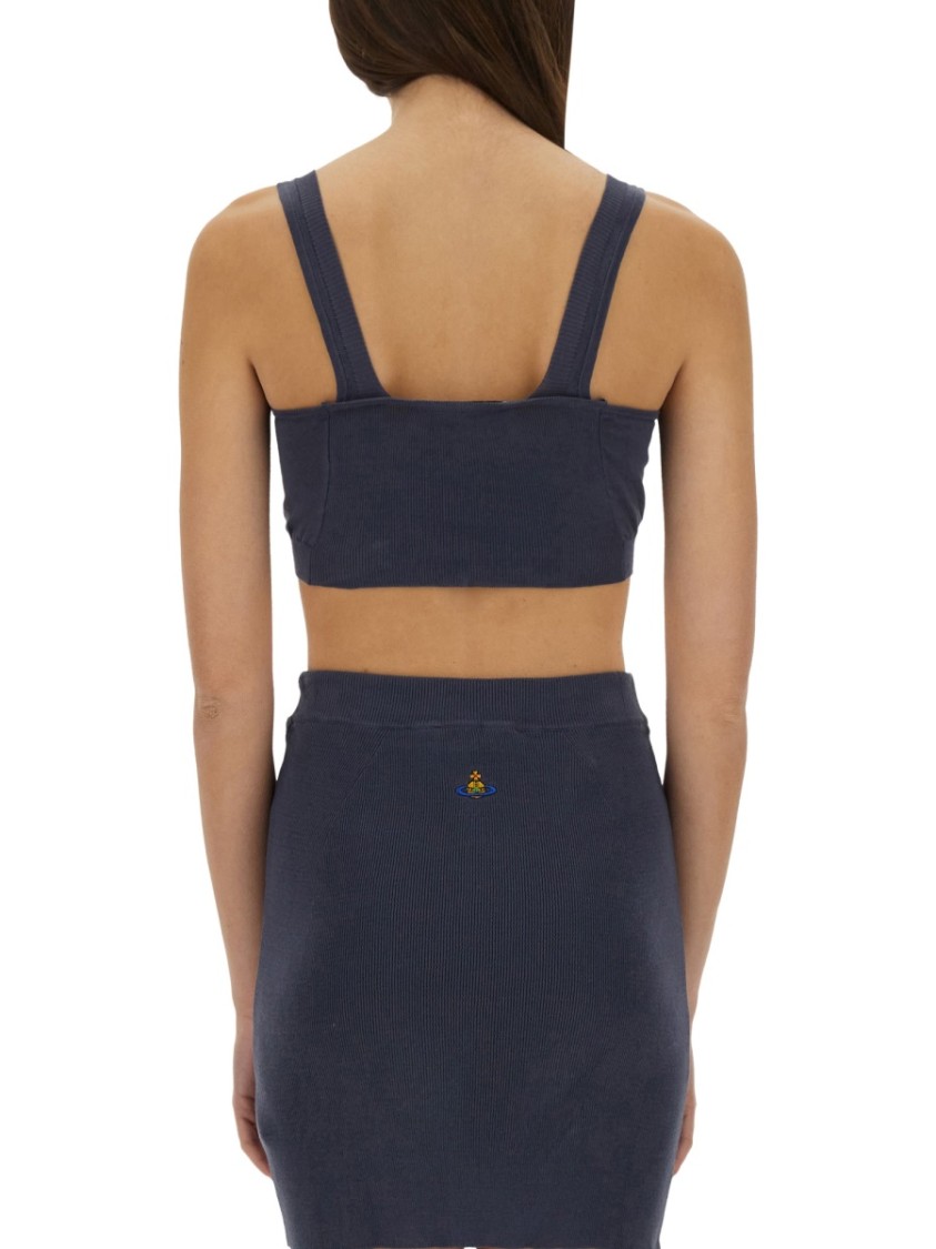 Vivienne Westwood Cropped Sleeveless Ribbed Top