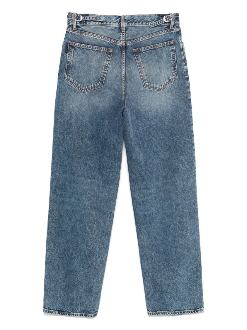 Haikure Logan Jeans With Adjustable Side Straps In Blue