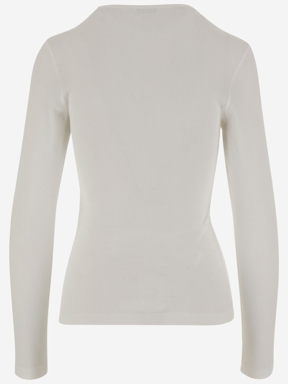 Salvatore Ferragamo Cotton Top With Shaped Neckline | THE LIST Salvatore Ferragamo Cotton Top With Shaped Neckline | THE LIST