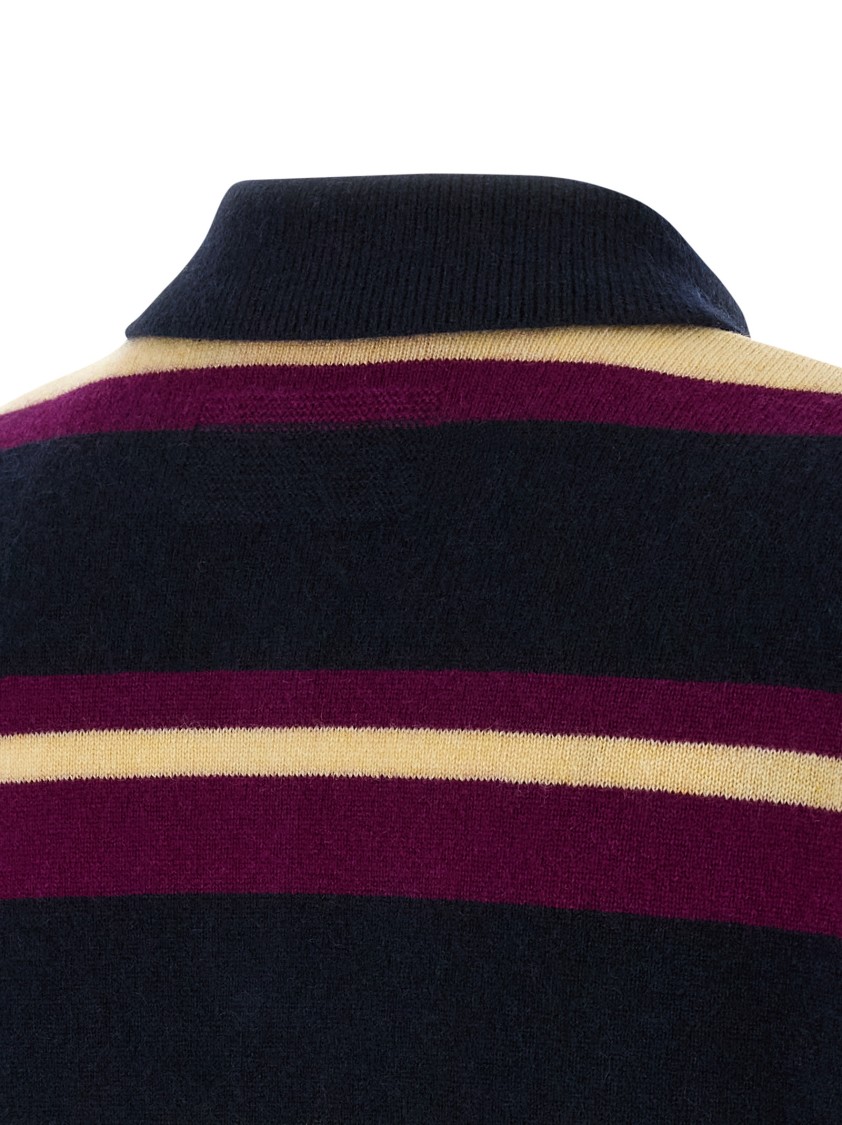 Guest In Residence Collegiate Stripe Polo Multicolor In Multi