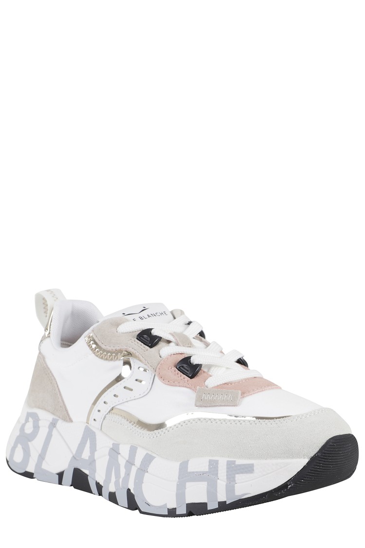 VOILE BLANCHE VOILE BLANCHE LEATHER SNEAKERS WITH CHUNKY SOLE
