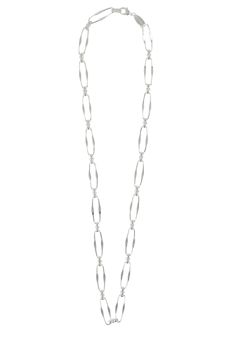 Federica Tosi Long Sylvie Necklace In Silver