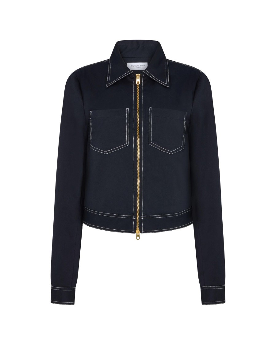 Serena Bute Cargo Jacket '25 - Navy