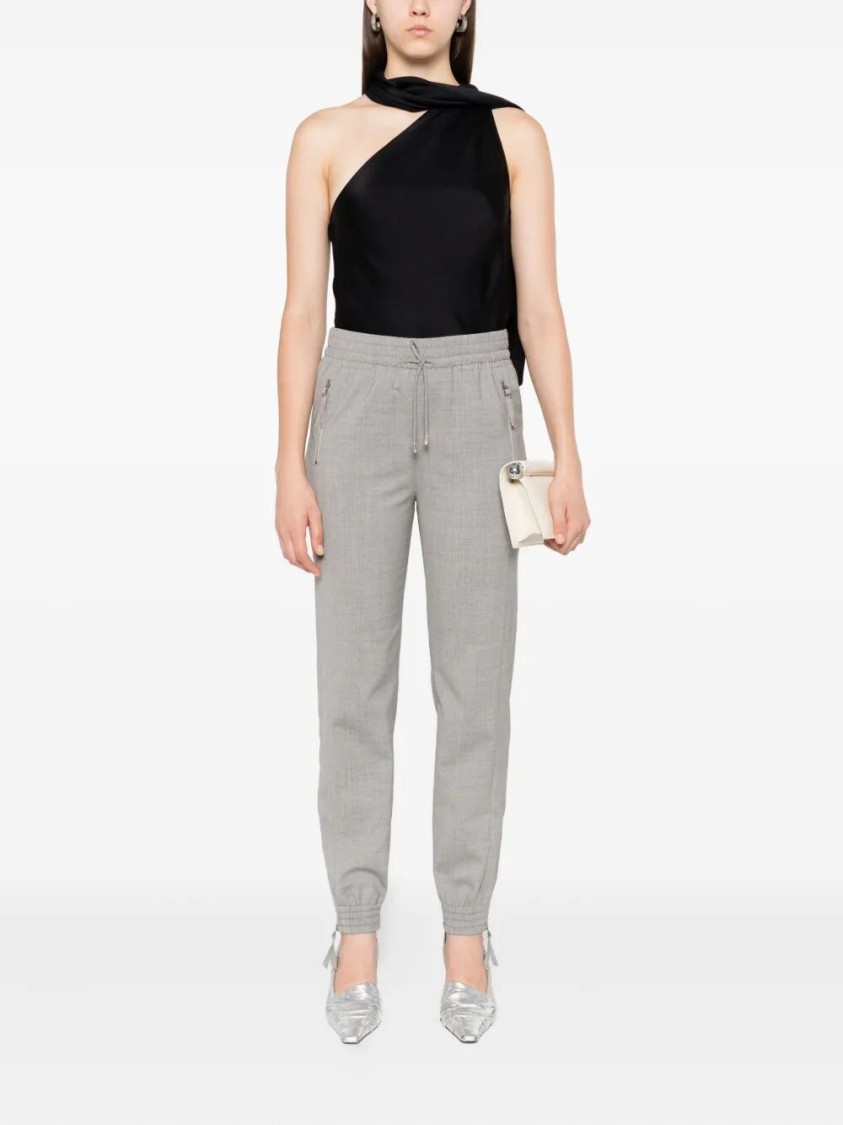Ermanno Scervino Tailored Grey Track Pants In Gray