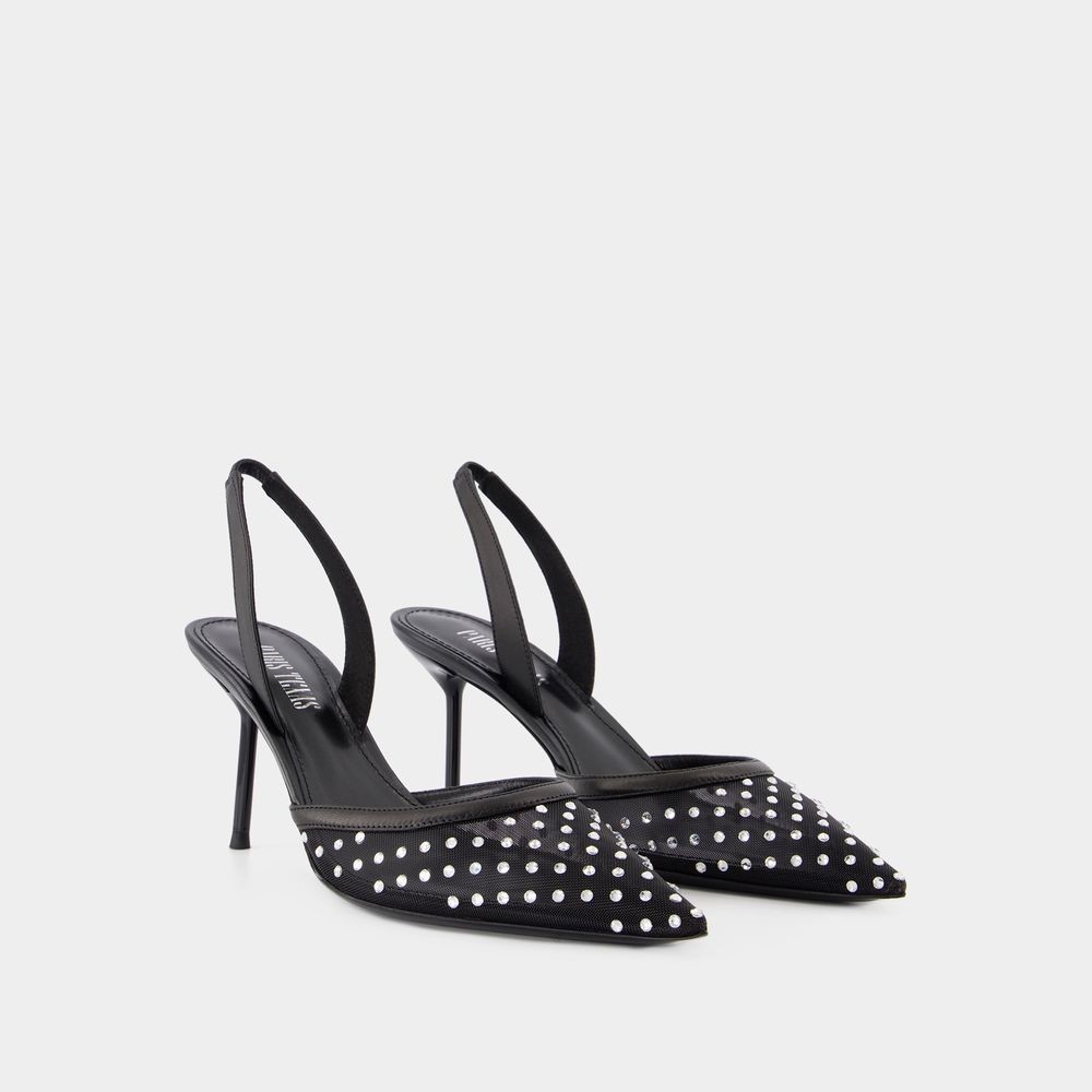 PARIS TEXAS PARIS TEXAS LIDIA SLINGBACK 70 PUMPS - SYNTHETIC - BLACK