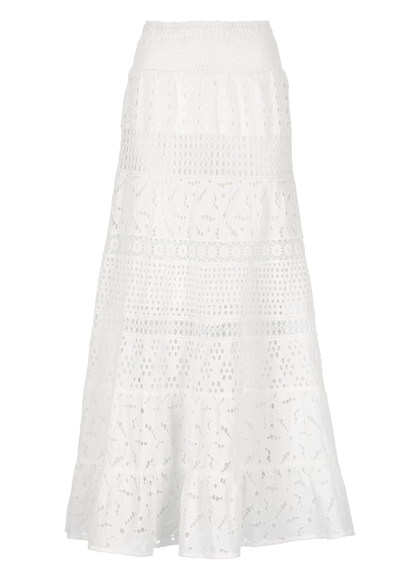 Temptation Maxi Skirt With Intricate Lace Detailing