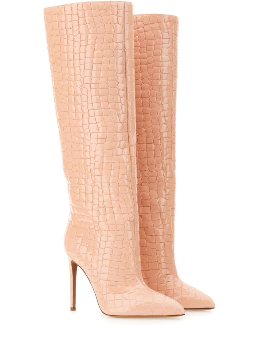 Paris Texas Leather Boot In Pink