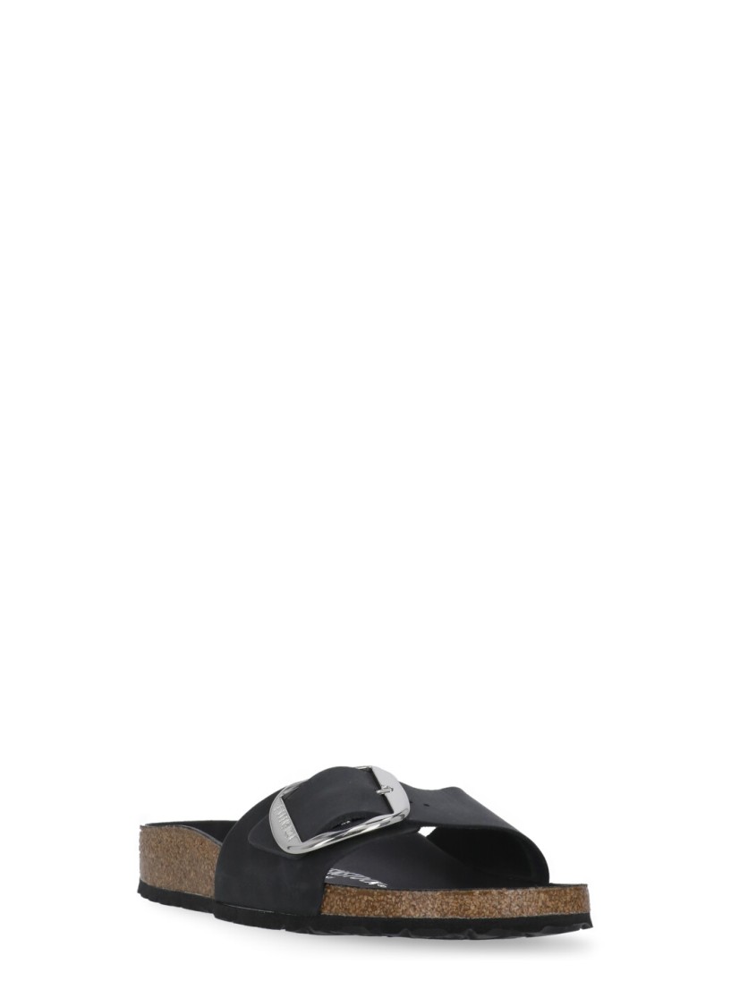 Shop Birkenstock Black Madrid Big Buckle Sandals