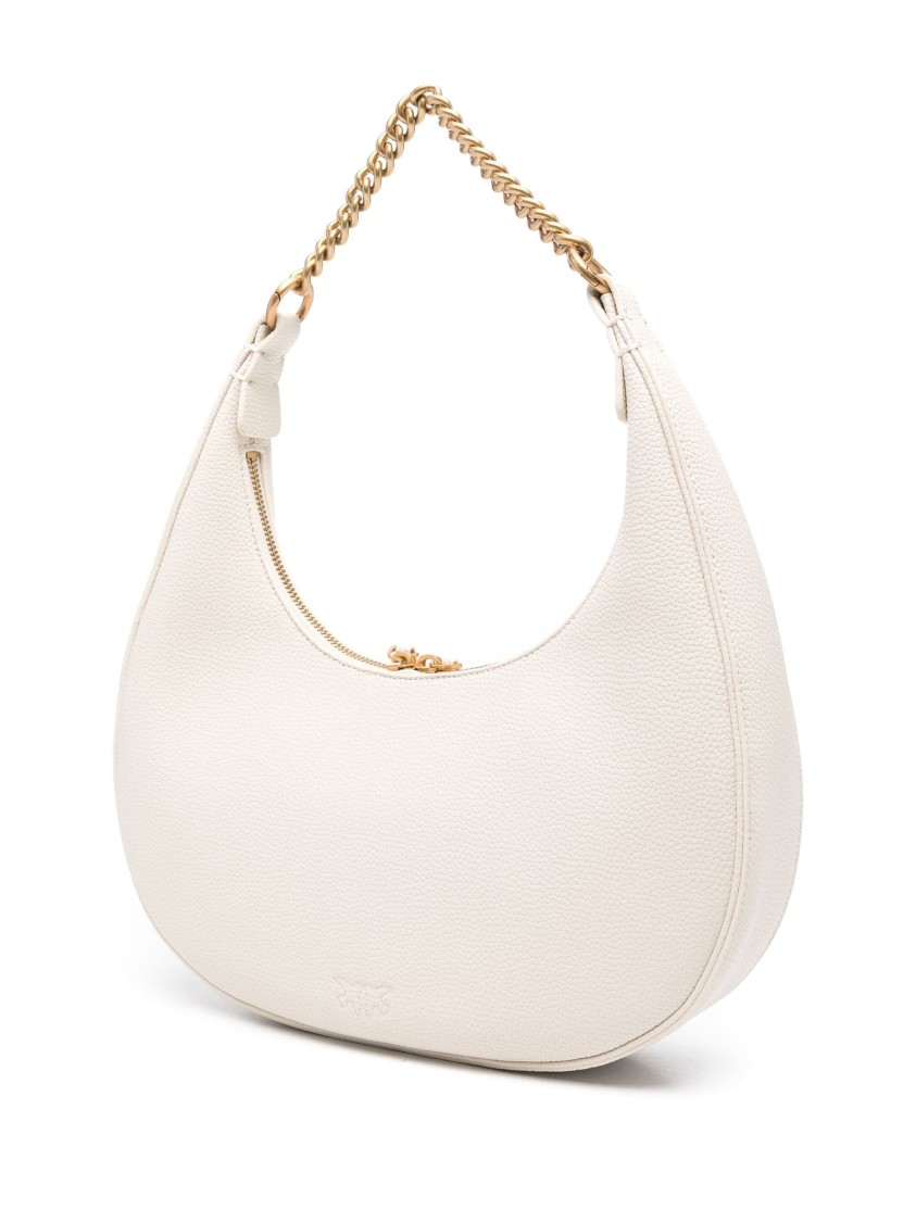 Pinko Brioche Handle Bag Tote Bag in White | THE LIST Pinko Brioche Handle Bag Tote Bag in White | THE LIST