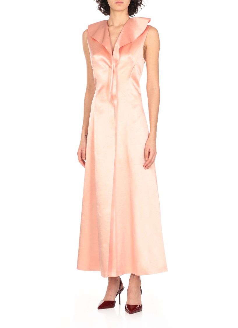PHILOSOPHY DI LORENZO SERAFINI PHILOSOPHY DI LORENZO SERAFINI PINK SATIN DRESS
