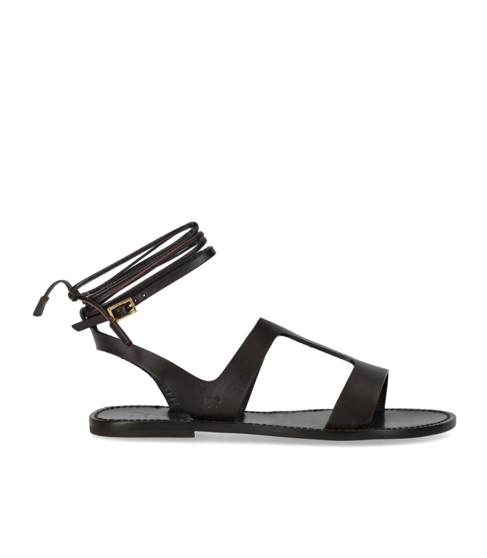 Max Mara X Weekend Lemma Brown Flat Sandal