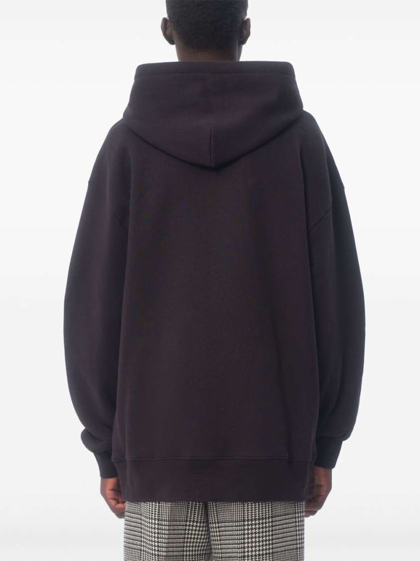 パーカー・フーディ Valentino Drawstring Hood Sweatshirt With Bold Chez Print Valentino Drawstring Hood Sweatshirt With Bold Chez Print