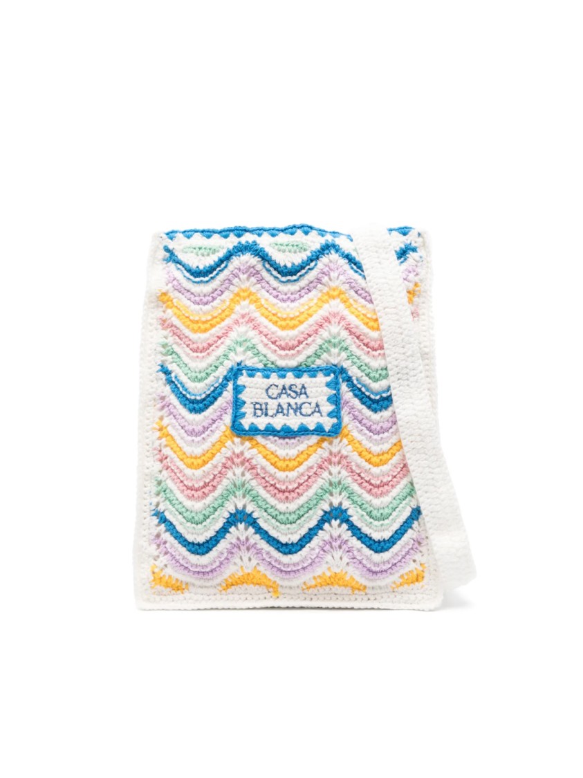 Casablanca Mini Gradient Wave Crochet Crossbody Bag In Multiple Colors