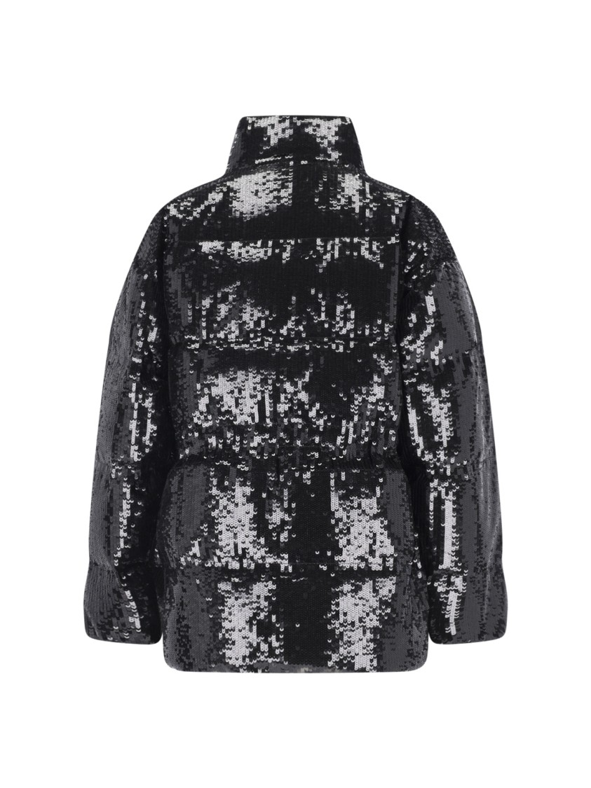 MICHAEL KORS MICHAEL KORS BLACK COTTON SHORT WAXED DOWN JACKET 