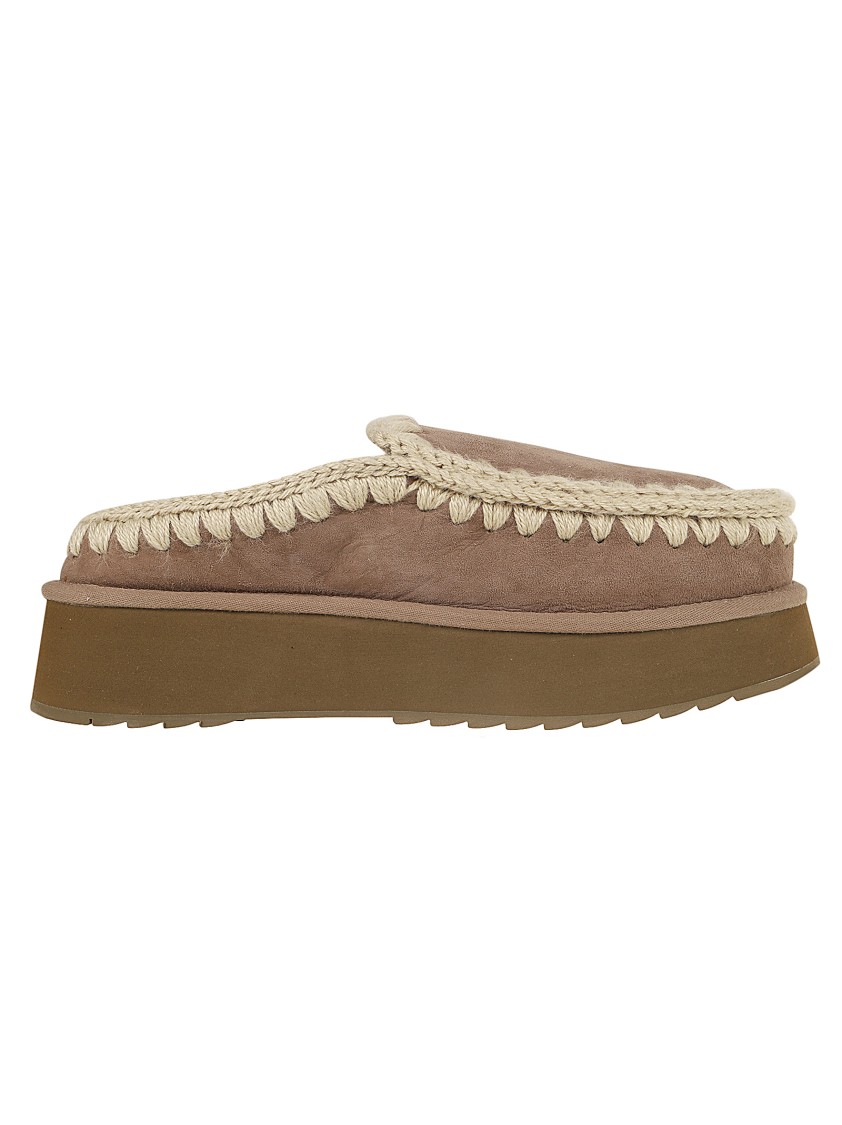 MOU MOU GREY ANKLE BOOTS WITH BRAIDED DETAILING