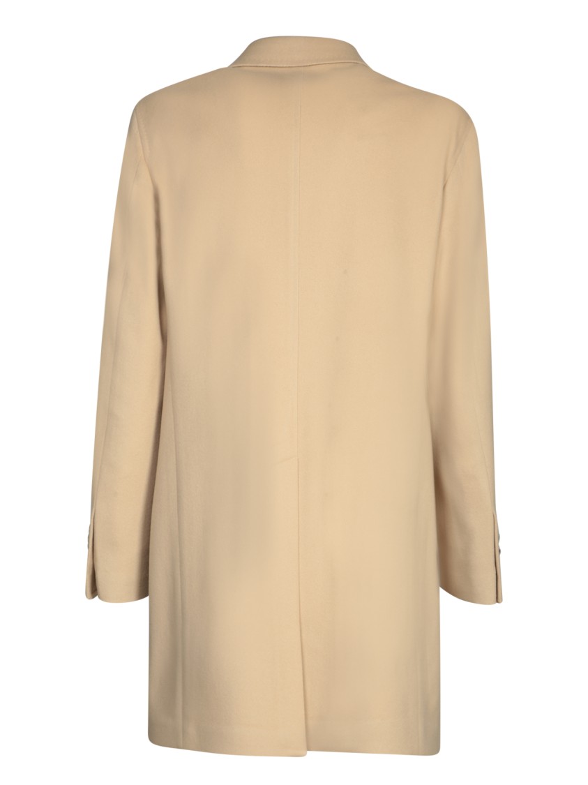 Shop Tagliatore Beige Wool Blend Coat In Neutrals
