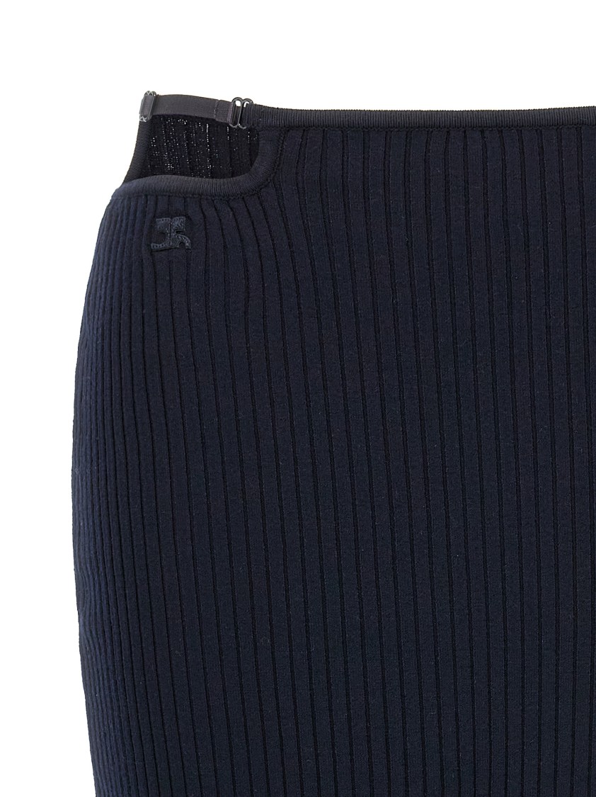 Courrèges 'loop Rib Knit' Skirt
