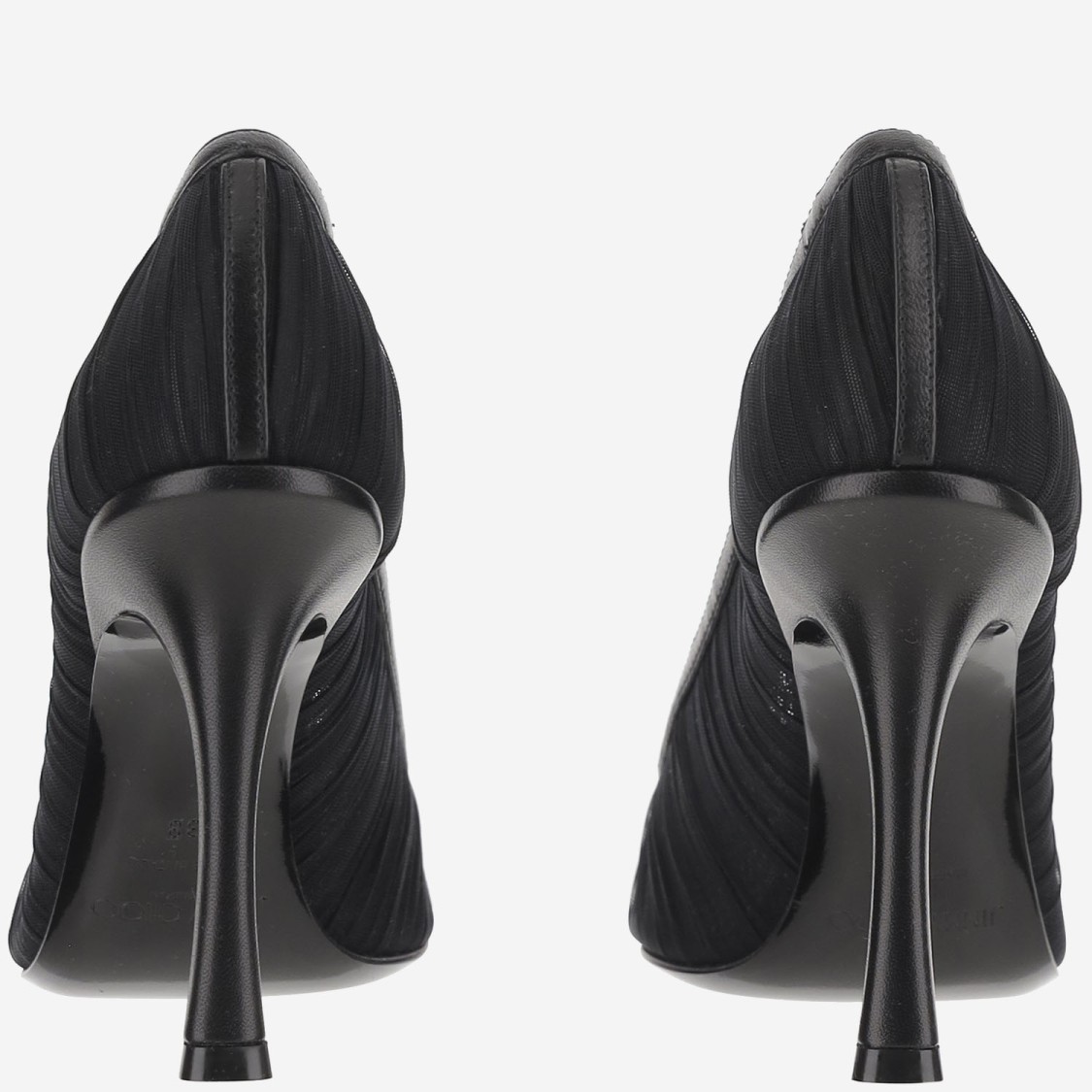 Jimmy Choo Square Toe High Heels In Black