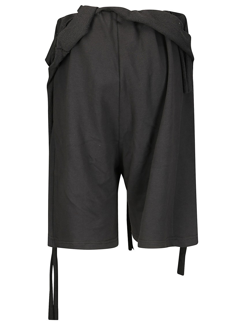 Ottolinger Wrap Design Shorts With Side Knot In Black