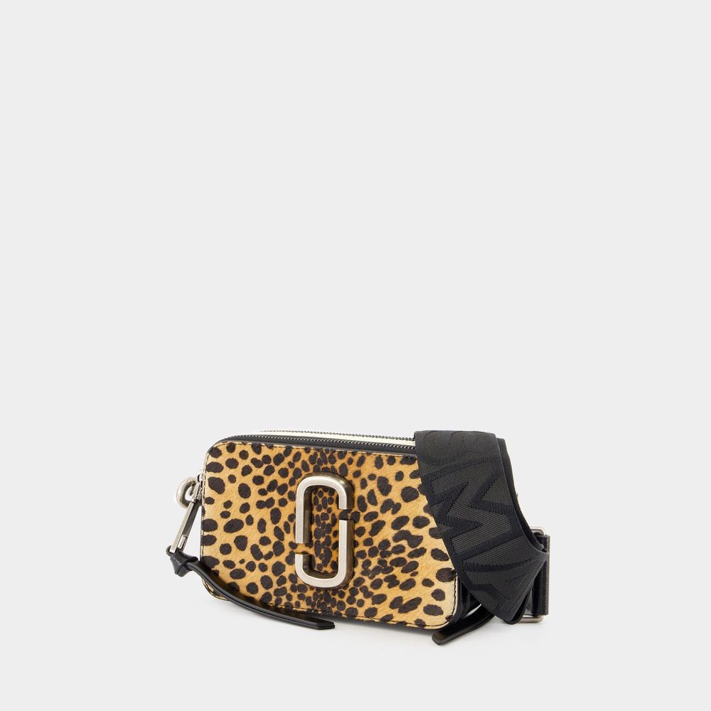 Shop Marc Jacobs The Snapshot Shoulder Bag - Leather - Cheetah In Brown