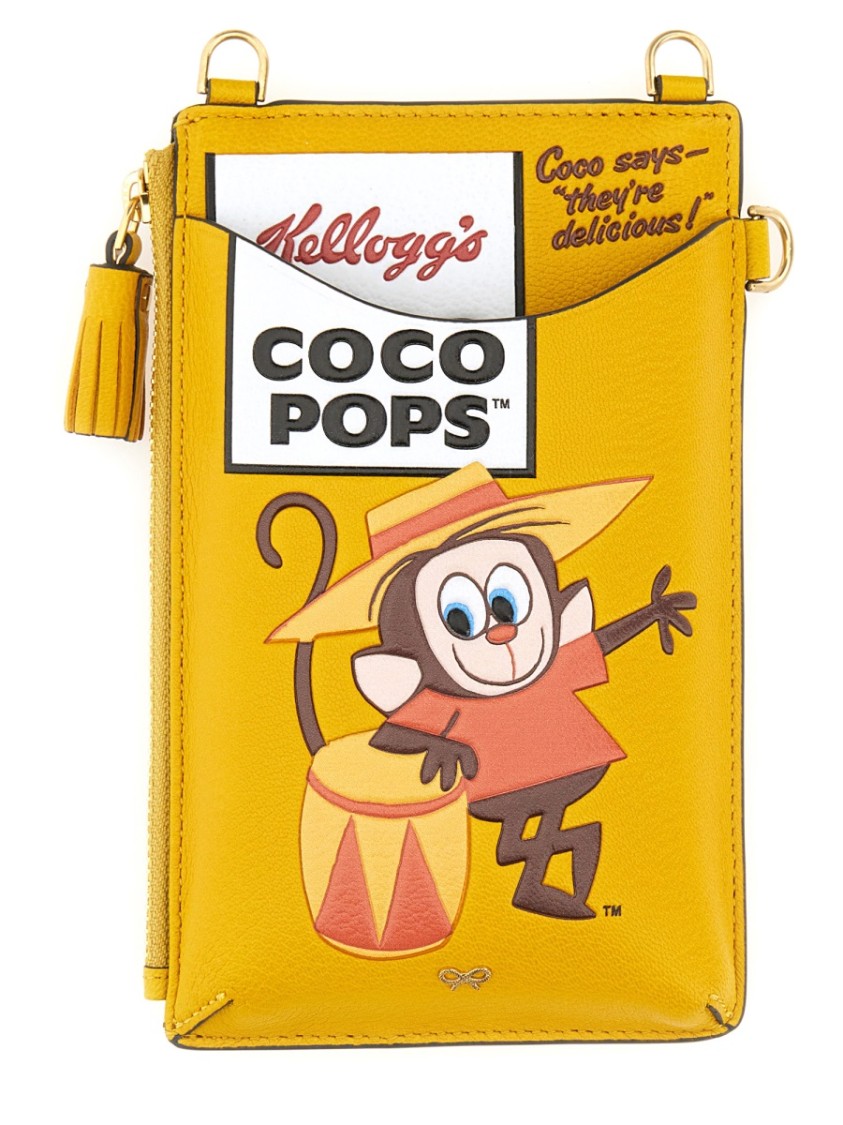 Shop Anya Hindmarch Phone Bag With Playful Monkey Design